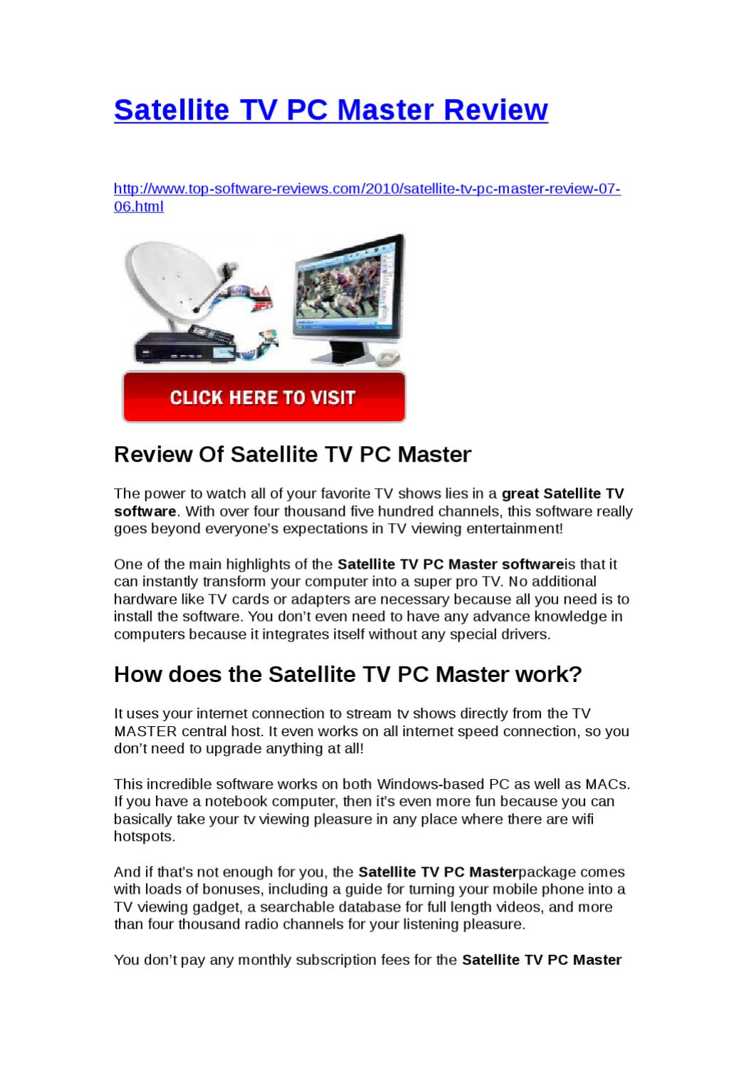 Satellite tv software for mac